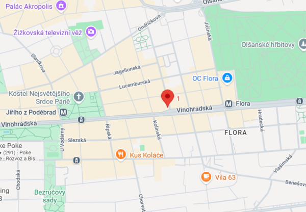 mapa: Praha-Vinohrady